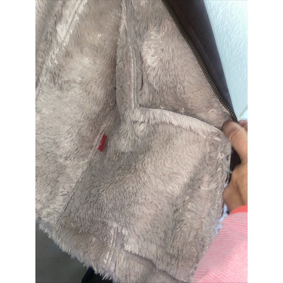 Vintage Pennylane vest Sherpa suede hippie Boho Western country rodeo 70s 3x - Picture 9 of 10